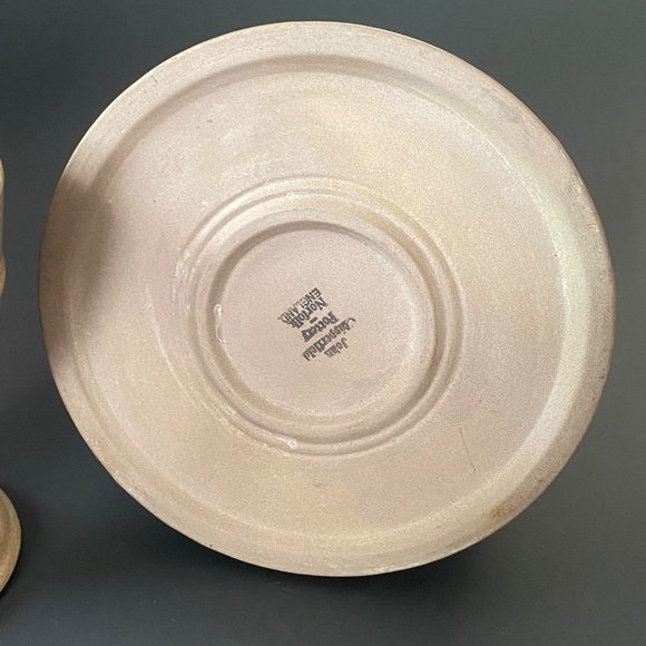 John Chipperfield pottery pitcher jug & goblet Norfolk England set - Picture 10 of 15